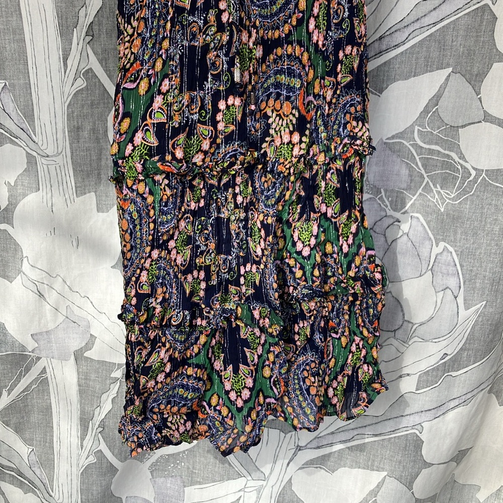 EUC Anthropologie dress multicolor floral paisley dress size 4 - Picture 5 of 6